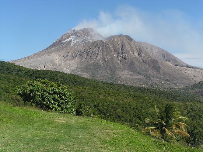 Scenic view of Montserrat